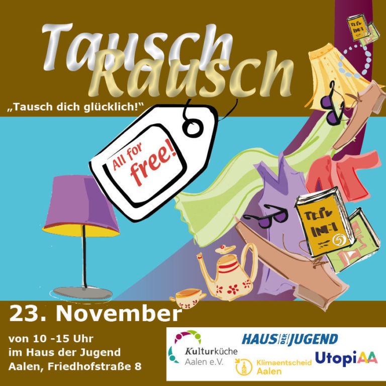 Samstag, 23. November 2024: Tauschrausch im Haus der Jugend