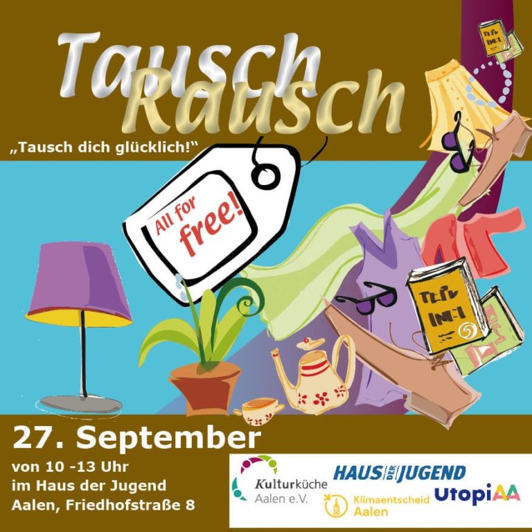 Samstag, 27. September 2025: Tauschrausch im Haus der Jugend