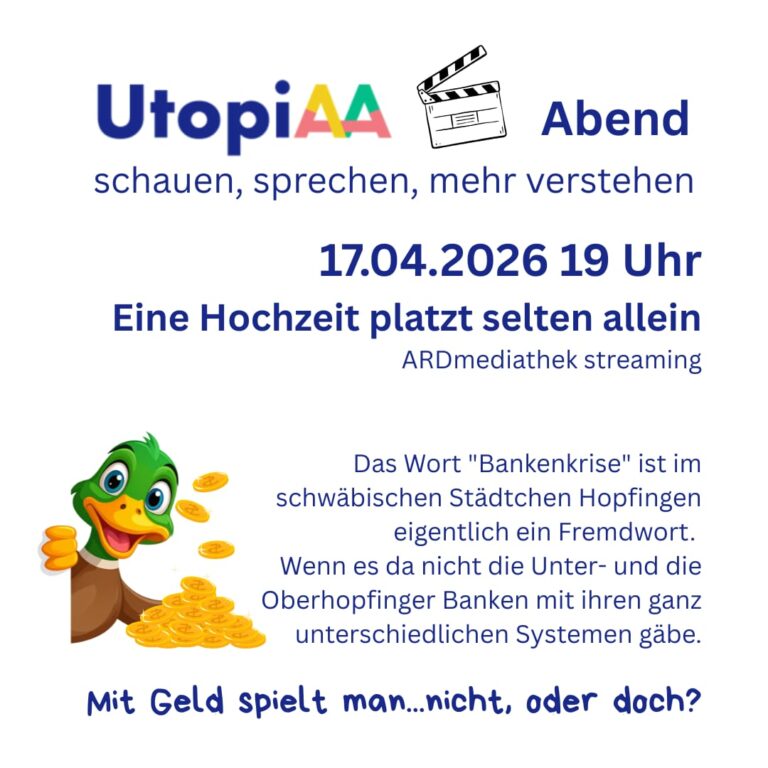 Freitag, 17. April 2026: Eine Hochzeit platzt selten allein